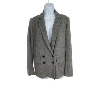 J.Crew Womens Wool Benny Double Breasted Button Front Blazer Size 0